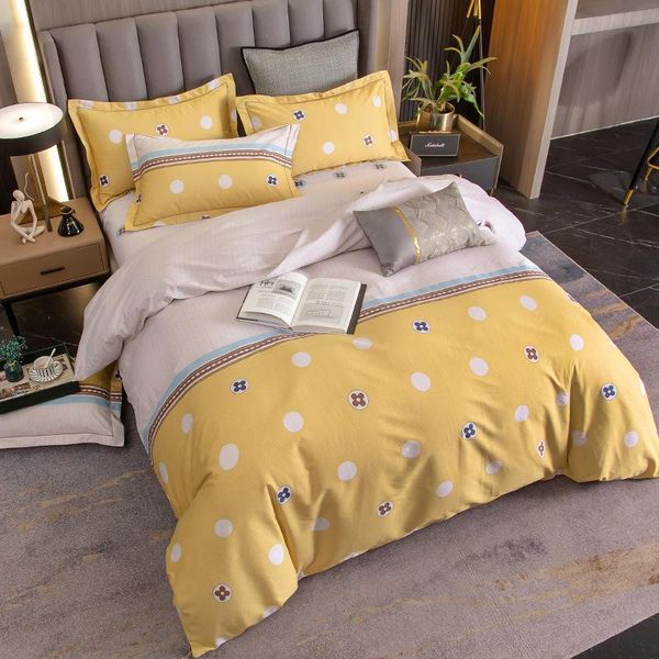 

bedding sets 100% cotton stripe grid comfort bed set  size 200x230 220x240