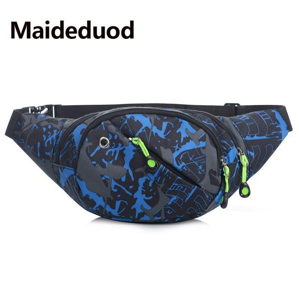 

colorful print women men waist bags brand waterproof packs hip belt money travelling mountaineering mobile phone bag