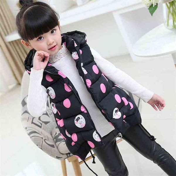 Kinder Westen Kinder Baby Mädchen Weste Jacke Winter Herbst Für Mädchen Oberbekleidung Mäntel Teen 6 8 10 12 14 Jahre TZ282 210818