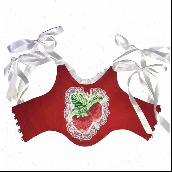 

kawaii gothic punk dark women cami street aesthetic y2k, White