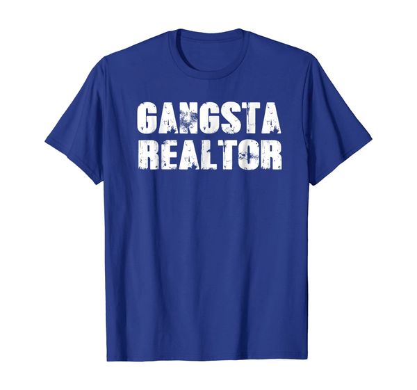 

gangsta realtor t-shirt funny real estate agent gift shirt, White;black