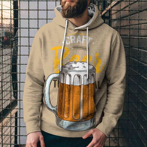 

men's sweater beer ftival 3d digital printed hooded sweater tng5, Black