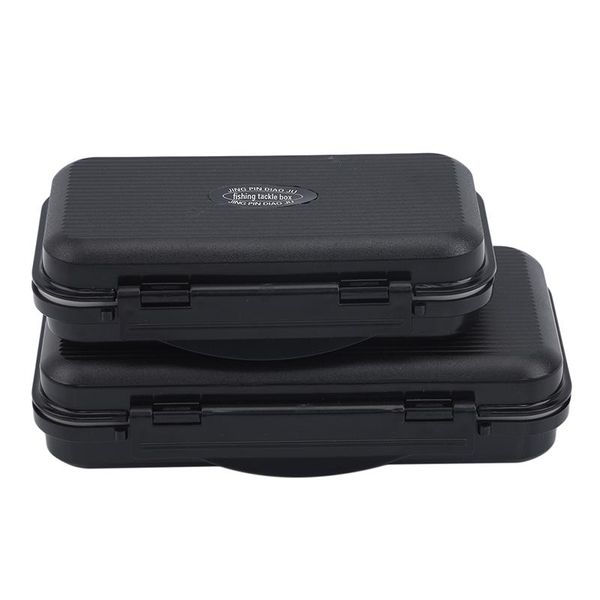

fishing accessories 2 size tackle box compartments black fish lure line hook