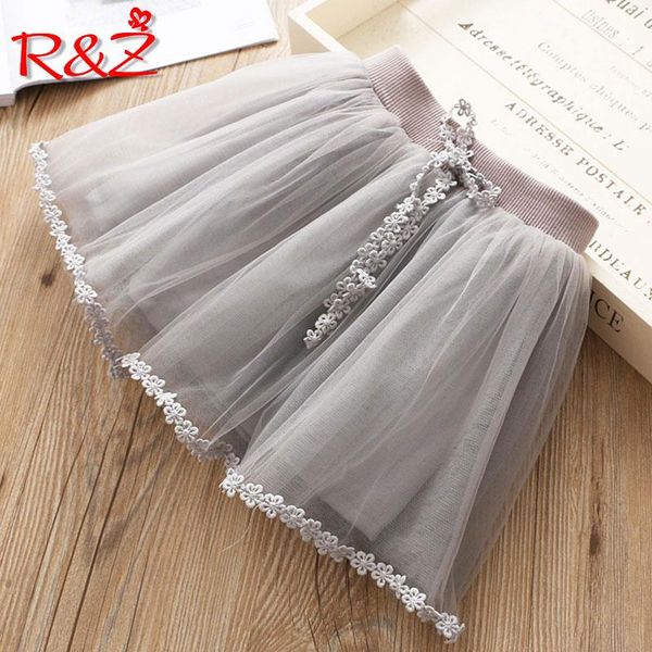 

skirts r&z 2021 summer girls lace tulle skirt tutu fashion princess, Blue