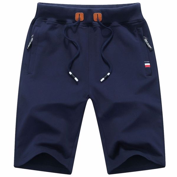 

shorts men japanese style running sport for casual summer elastic waist solid printed clothing 210716, White;black