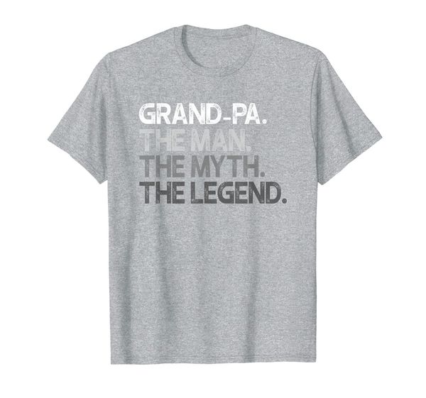 

mens grand-pa shirt gift: the man the myth the legend t-shirt, White;black