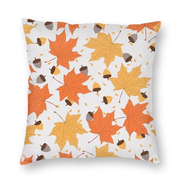 

cushion/decorative pillow falling autumn leaves cushion cover 45x45cm home decorative 3d printing burnt orange pattern throw case for sofa