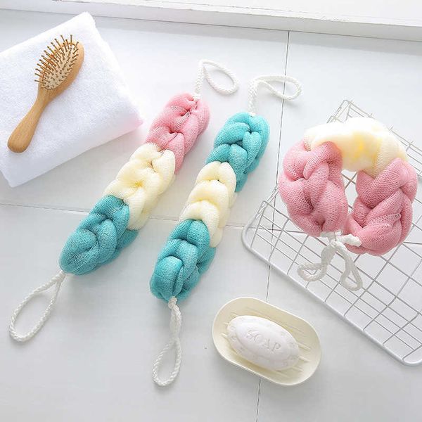 

long flower towel hanging soft color matching bath pulling back strip cleaning and decontamination foaming net rubbing artifact
