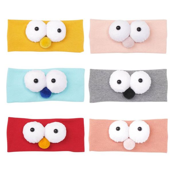 Ins 6 colori Cute Owl Eye Design Accessori per capelli Fasce per bambina Decorazione per feste per ragazze Regalo di compleanno con flessibilità