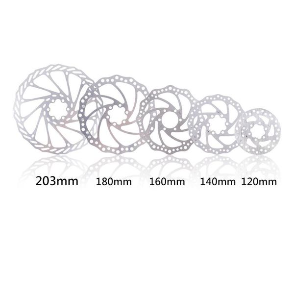 

bike brakes durable bicycle disc brake rotor 120/140/160/180 / 203mm mountain road six nail accessories