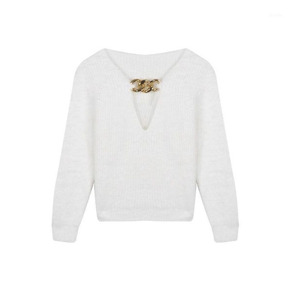 

women's sweaters perhaps u women soft chain howllow mohair pullover long sleeve knitted sweater ladies m3013, White;black