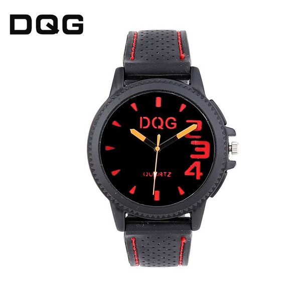 

wristwatches silicone men's watch sports simple fashion student, Slivery;brown