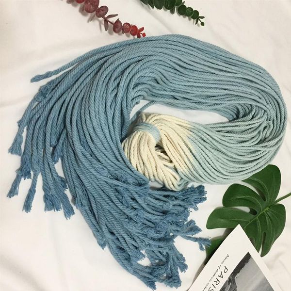 

tapestries 60 meters/lot 0.4mm macrame colourful nylon cord handmade gradients color rope diy home wedding accessories gift