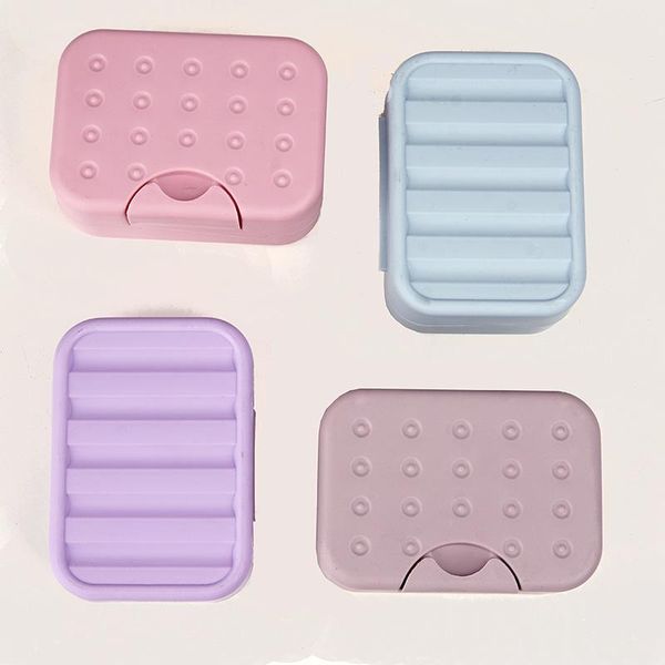 

soap dishes 4 colors bathroom case dish plate home shower travel hiking holder container plastic portable box with lid