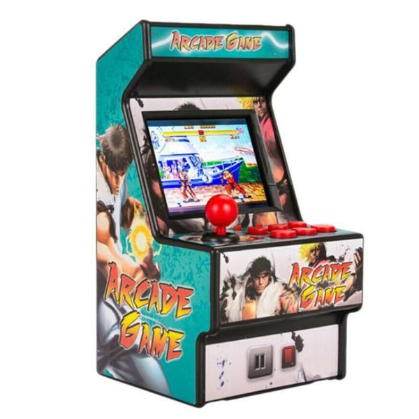 

portable game players 16 bit fun joystick console development handheld mini color screen 156 games retro fashion printed toy battery powered