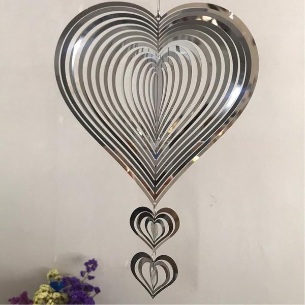 

decorative objects & figurines 3d rotating wind chimes stainless steel spinner bellfor room decor aesthetic garden decoration outdoor hangin