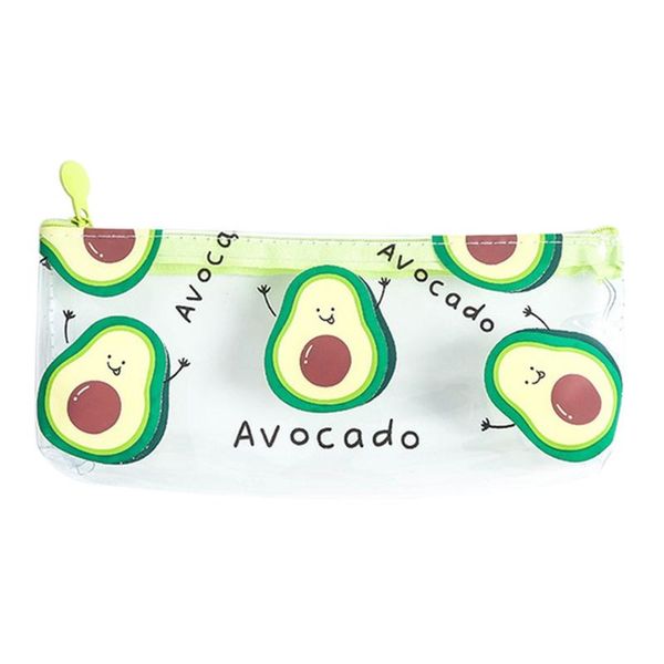 

cute pvc pencil case avocado box bag school supplies stationery g88d bags