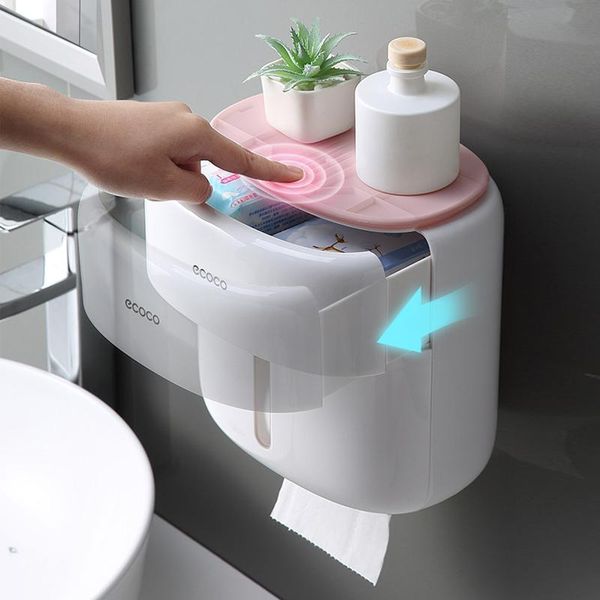 

toilet paper holders tissue box rack punching waterproof roll tube creative