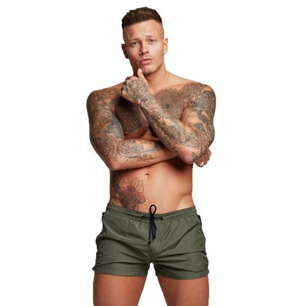 

men's shorts swim trunks quick dry beach with pockets surfing running comfortable swimming watershort 2021 arrival, White;black