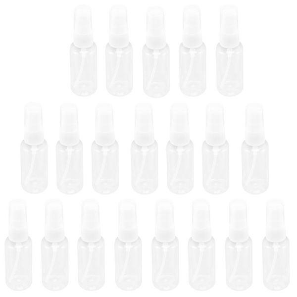 

storage bottles & jars 20 pcs 30 ml(1oz) clear plastic mist spray bottle,transparent travel bottle,portable refillable sprayer bottle for tr