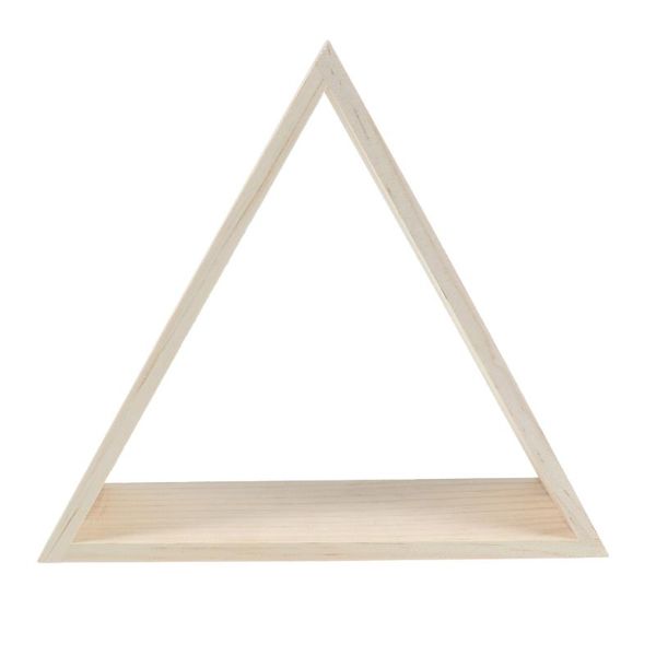 

other home decor hollowed simple shape triangle shelf daily storage use piood hand-made decoration tool