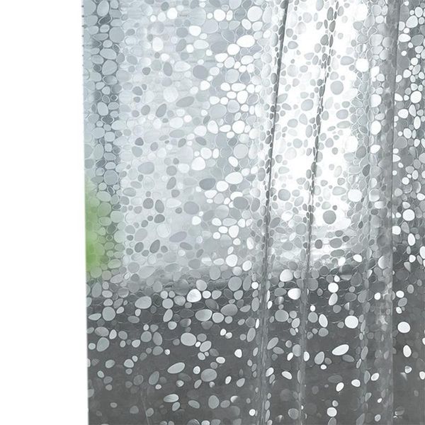 

shower curtains transparent curtain lining, pebble pattern lightweight plastic bathroom