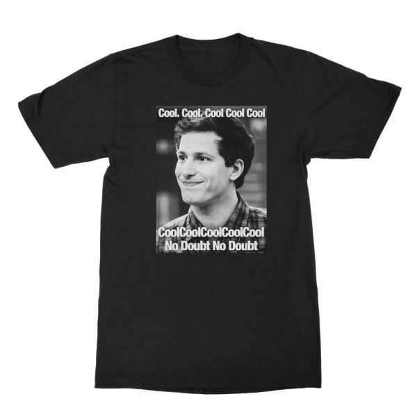

brooklyn nine-nine coolcoolcool, jake peralta men's t-shirt, White;black
