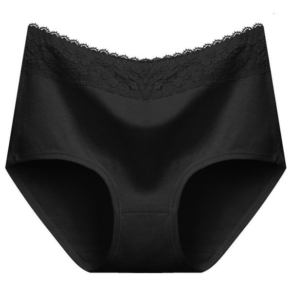 

women's panties selling 100% cotton briefs high-waisted fabric sheath comfortable large size women lace wholesale rzrw, Black;pink