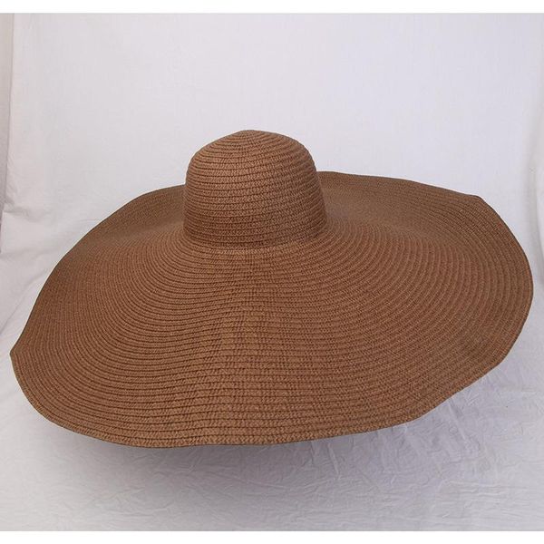 

wide brim hats fashion 90cm oversized beach for women large straw hat anti-uv sun protection foldable shade cap cover, Blue;gray