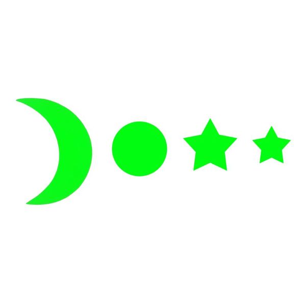 

wall stickers fluorescent decoration 132pcs stars + 1pcs moon kids room decals luminous home decor for girl and baby