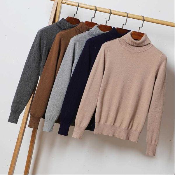 

autumn solid loose pullover womens sweater knitted long sleeve pull femme turtleneck stretching, White;black