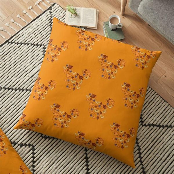 

cushion/decorative pillow 2021 funny backrest fall mouse orange printed cushion cover halloween 45*45cm throw case decorative for home