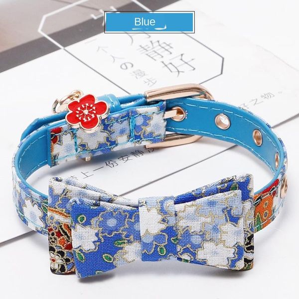 

adjustable soft small medium large dog pet cat collars colorful puppy accessories japanese style bow collar pu rope the & leads