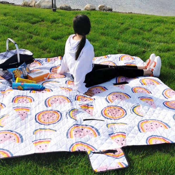 

outdoor pads portable pocket camping mat folding mattress baby climb moisture waterproof beach picnic blanket