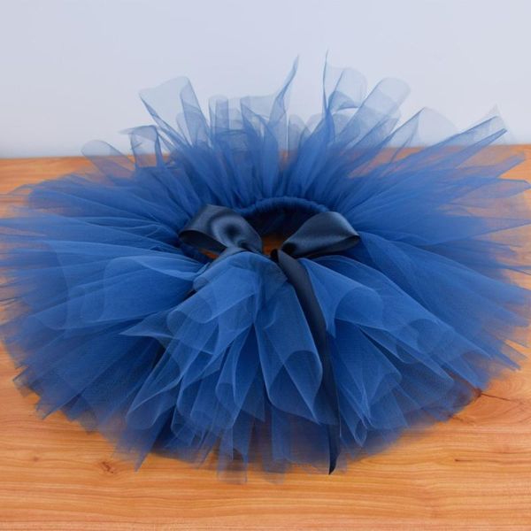 

skirts girl navy blue fluffy tutu skirt baby birthday party tutus cake smash kids dance performance ballet pettiskirt born pogray