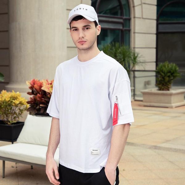 

latest men solid color short-sleeved t-shirt summer men's casual fashion round neck thinner male fitness t-shirts, White;black
