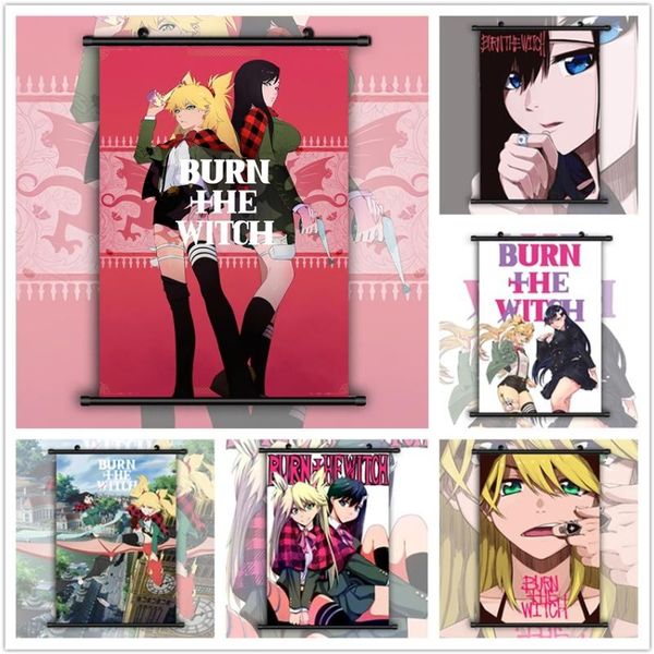 

paintings burn the witch ninny spangcole niihashi noel hd print wall poster scroll