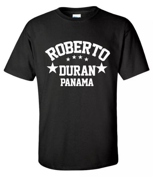 

roberto duran panama champion boxing gym training mens t-shirt, White;black