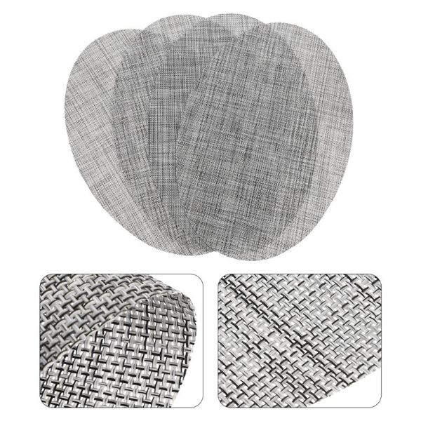 

mats & pads 4pcs thickened oval table mat washable heat insulating desk fork