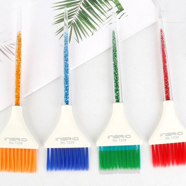 

hair brushes pro dye brush perm dyeing baking oil barber tools salon styling accessories care soft comb, Silver