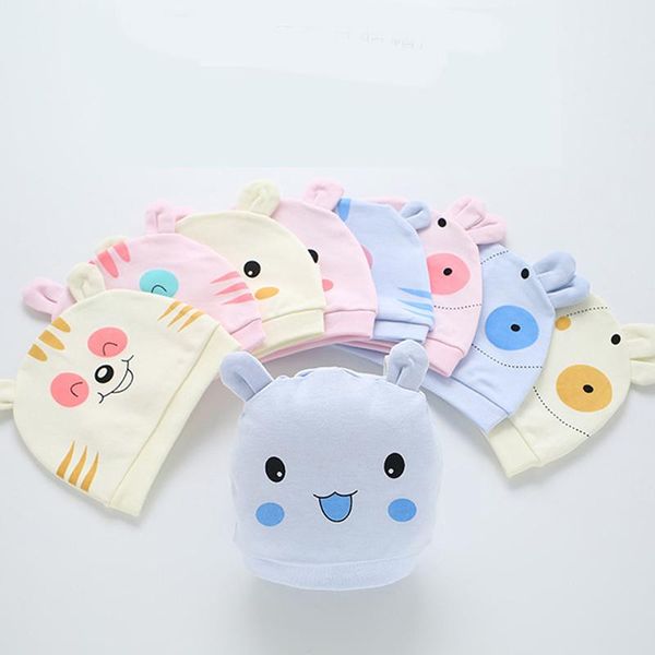 

caps & hats born baby hat piggy patterns available soft cute cap toddler infant boys&girls for 0-6 months, Yellow