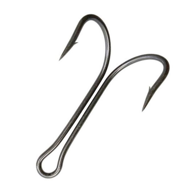 

50pcs/pack super sharp hooks dual fishing hook double anchor for saltwater fish jig bass soft lure hooks