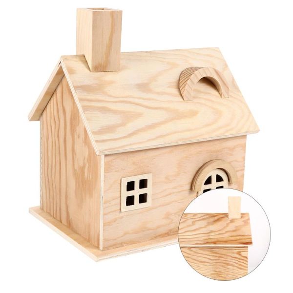 

bird cages garden cabin shape adornment balcony rustic hut decor wooden house