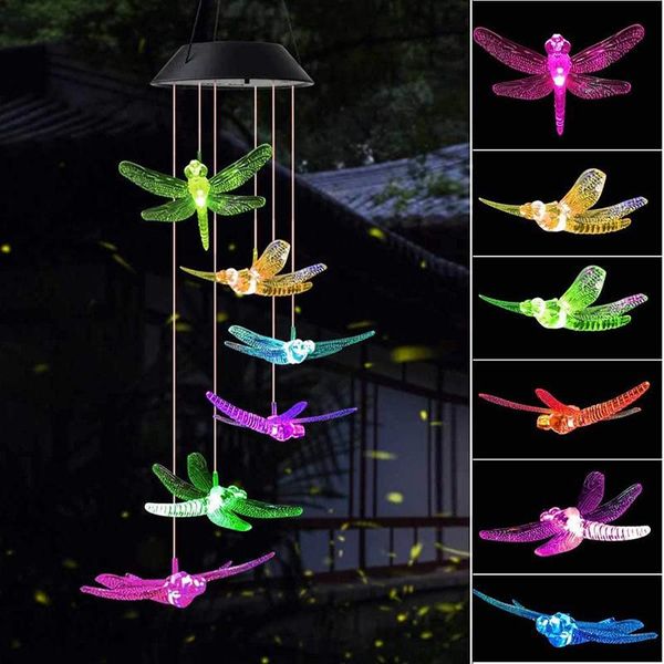 

strings dragonfly butterfly wind chimes light decor led copper wire string lights for wedding forest table christmas party decoration