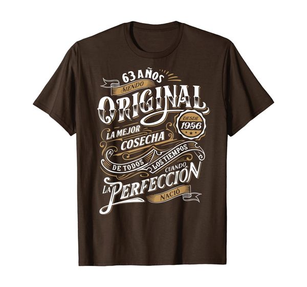

camiseta 63 cumpleanos 1956 espanol 63th b-day gift t-shirt, White;black