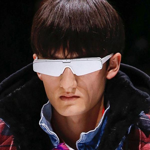 

sunglasses fashion sports men's and women's one lens uv400 goggles outdoor driving fishing fit over sun glasses, White;black