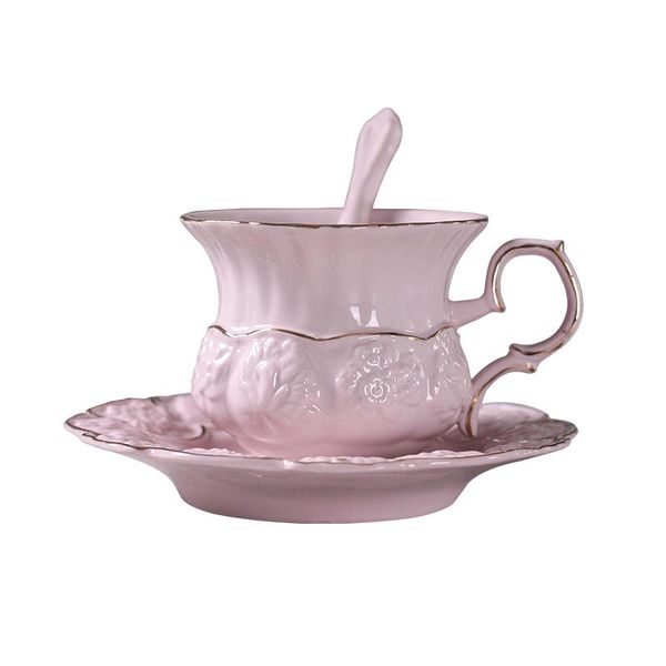 

cups & saucers ceramic european style coffee cup luxury small fresh elegant high creative water vasos de vidrio spoon tea set ea6byd