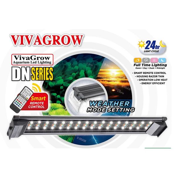 

aquariums lighting odyssea vivagrow dn50 daynight rgb led aquarium fixture for freshwater plants grow light 24/7 remote automatio
