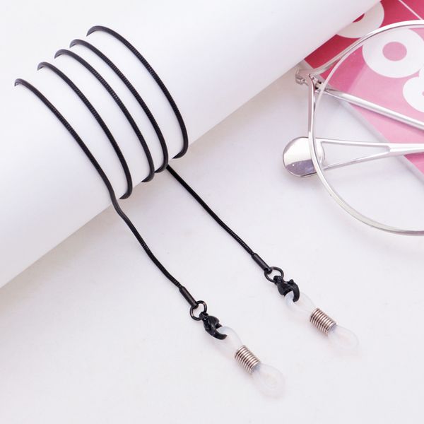 

glasses chain face mask necklace four-color metal non-slip glasses lanyard holder rope sunglasses jewelry for women, Silver
