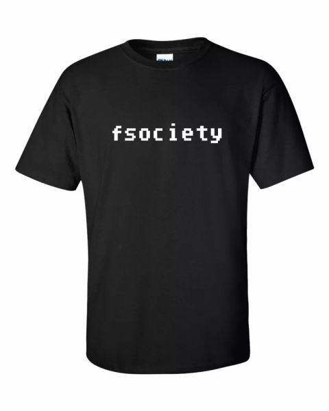 

Fsociety Mr. Robot T Shirt Tee Evil Corp TV show Small- 5XL avail. Choose color, White;black